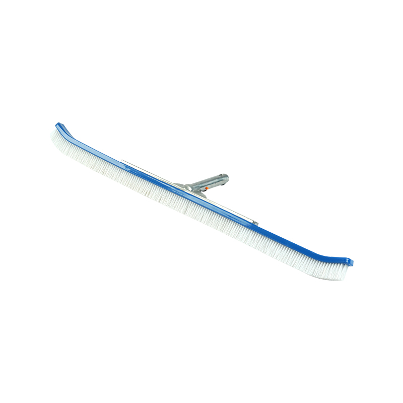 1435 14351 Brosse murale arrière en métal de 90 cm avec poignée Ez-clip, poils en pp