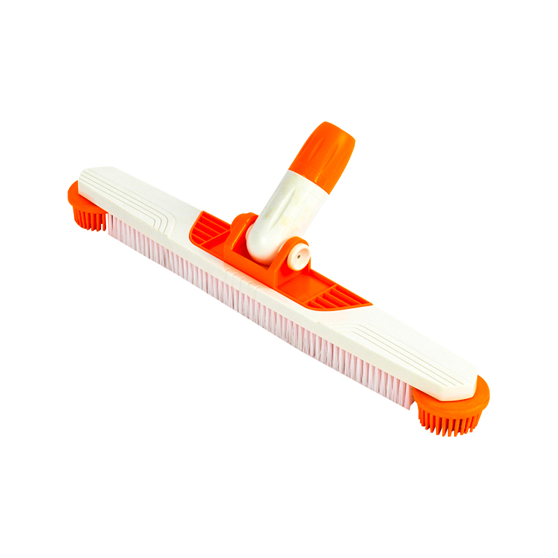 1438 1438 20'/50cm Brosse pour sol et mur en poils de qualité supérieure avec pare-chocs à rouleau, réglage de l'angle par bouton-poussoir et connexion/déconnexion du télépôle EZ Twist