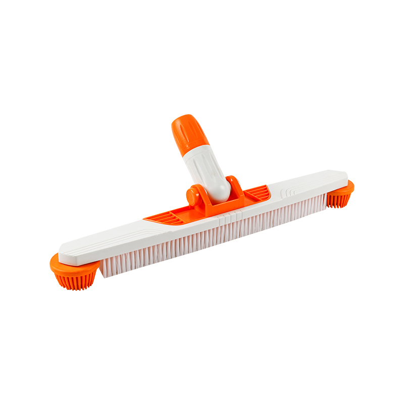 1438 1438 20'/50cm Brosse pour sol et mur en poils de qualité supérieure avec pare-chocs à rouleau, réglage de l'angle par bouton-poussoir et connexion/déconnexion du télépôle EZ Twist