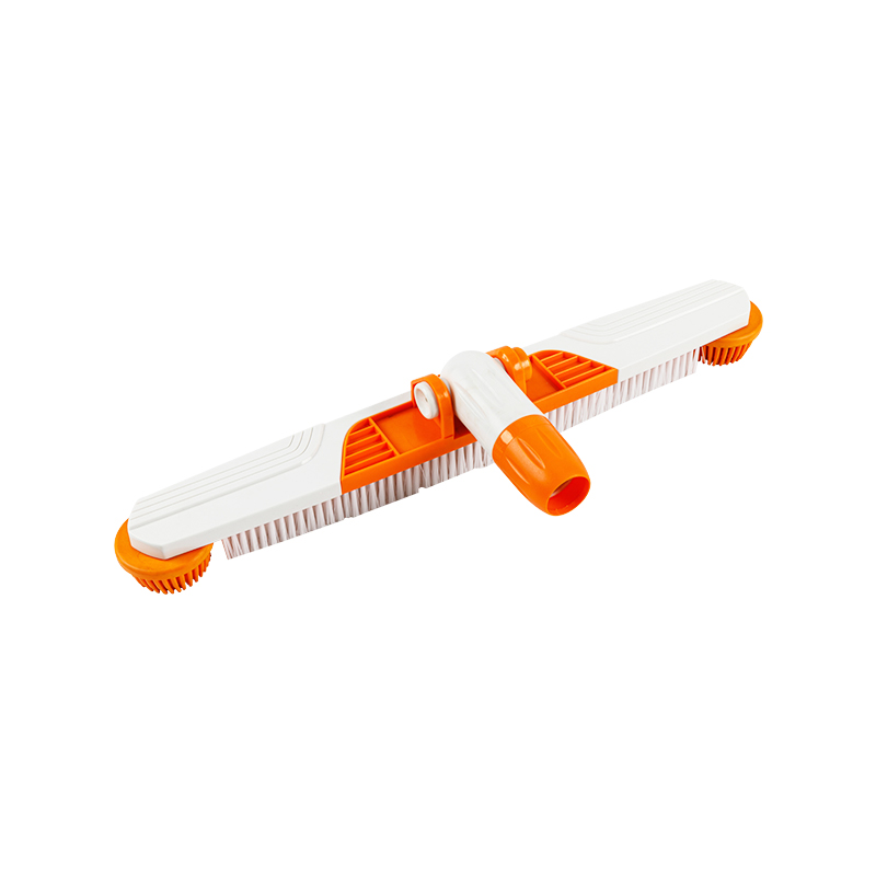 1438 1438 20'/50cm Brosse pour sol et mur en poils de qualité supérieure avec pare-chocs à rouleau, réglage de l'angle par bouton-poussoir et connexion/déconnexion du télépôle EZ Twist